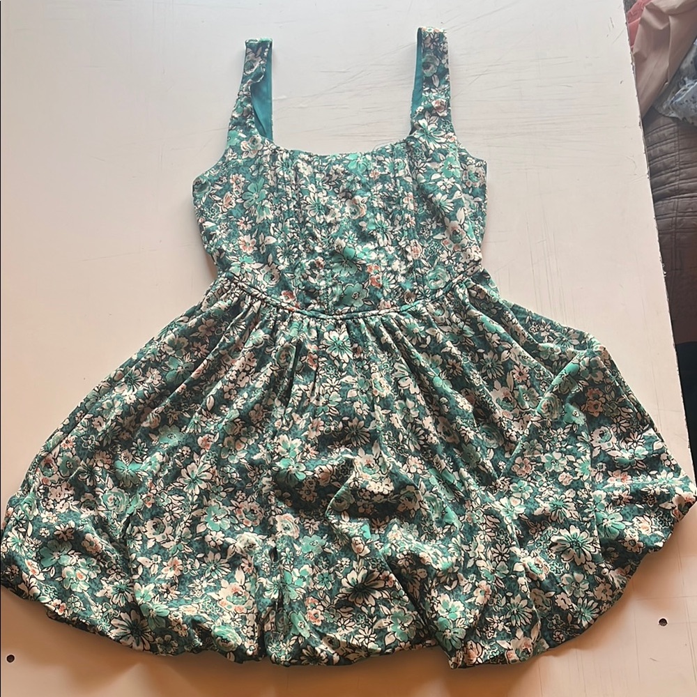 Women’s Floral Green Dress